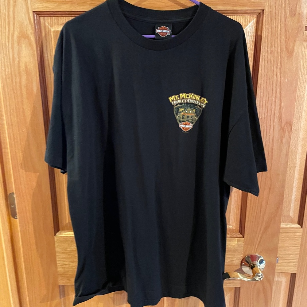 Harley-Davidson Black Tee with Mt. McKinley Logo